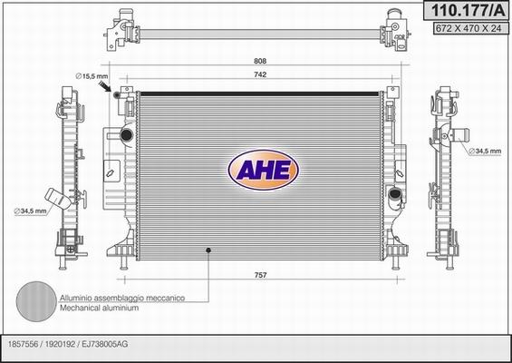 AHE 110.177/A - Radiator, mühərrikin soyudulması www.furqanavto.az