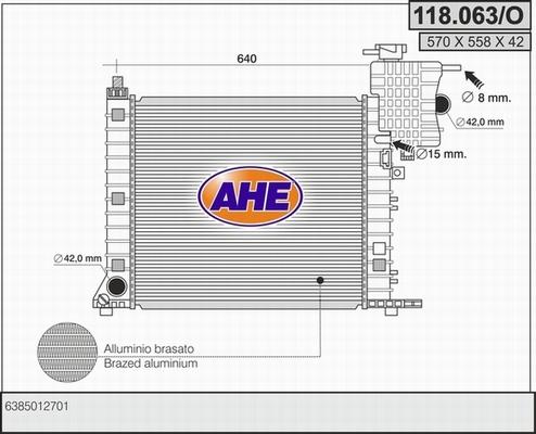 AHE 118.063/O - Radiator, mühərrikin soyudulması furqanavto.az