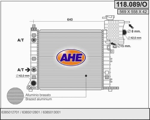 AHE 118.089/O - Radiator, mühərrikin soyudulması furqanavto.az