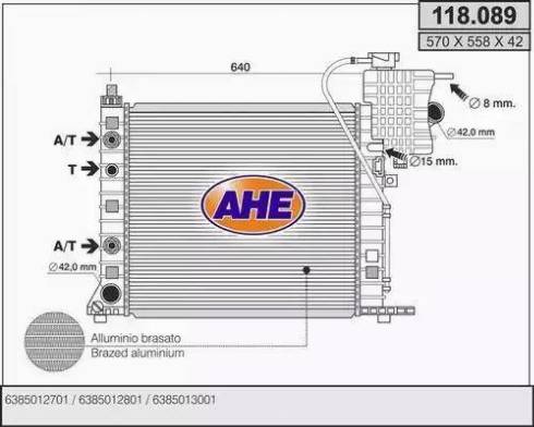 AHE 118.089 - Radiator, mühərrikin soyudulması furqanavto.az