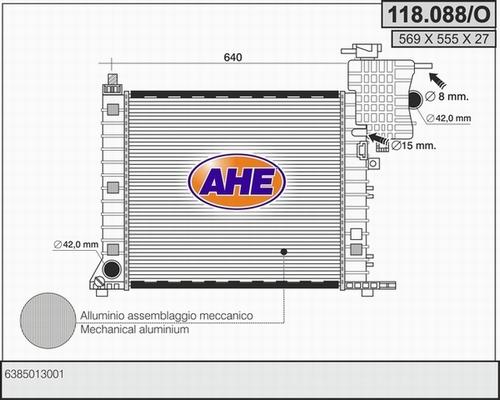 AHE 118.088/O - Radiator, mühərrikin soyudulması furqanavto.az