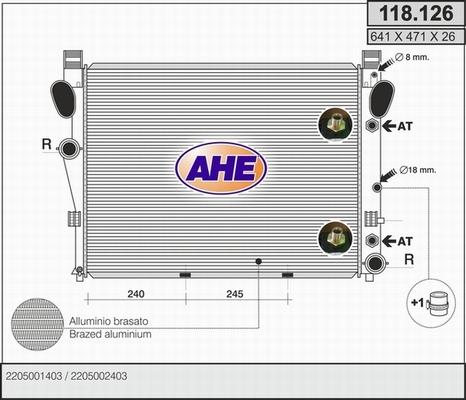 AHE 118.126 - Radiator, mühərrikin soyudulması furqanavto.az