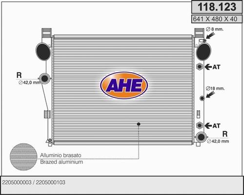 AHE 118.123 - Radiator, mühərrikin soyudulması furqanavto.az