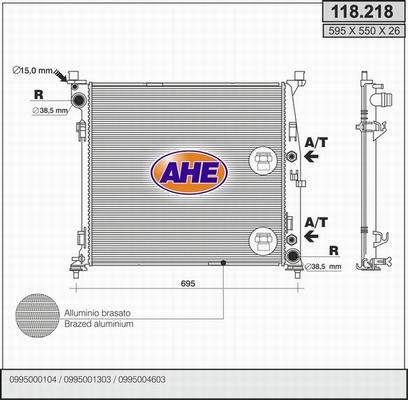 AHE 118.218 - Radiator, mühərrikin soyudulması furqanavto.az