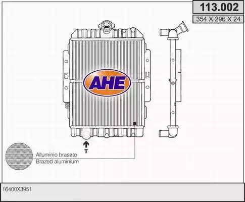 AHE 113.002 - Radiator, mühərrikin soyudulması furqanavto.az