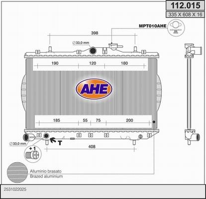 AHE 112.015 - Radiator, mühərrikin soyudulması furqanavto.az