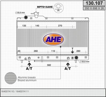 AHE 130.107 - Radiator, mühərrikin soyudulması furqanavto.az