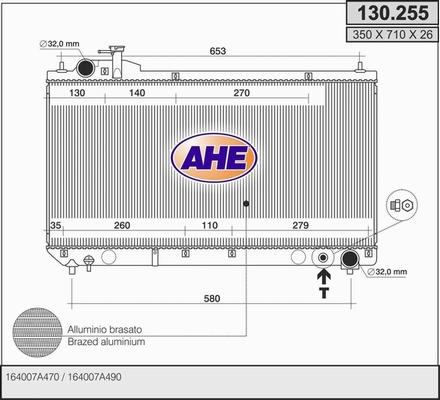 AHE 130.255 - Radiator, mühərrikin soyudulması furqanavto.az