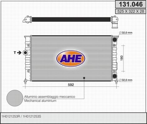 AHE 131.046 - Radiator, mühərrikin soyudulması furqanavto.az