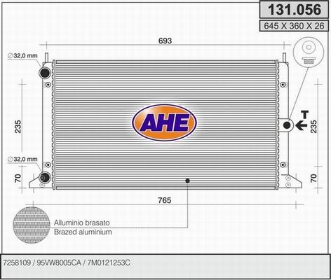 AHE 131.056 - Radiator, mühərrikin soyudulması furqanavto.az