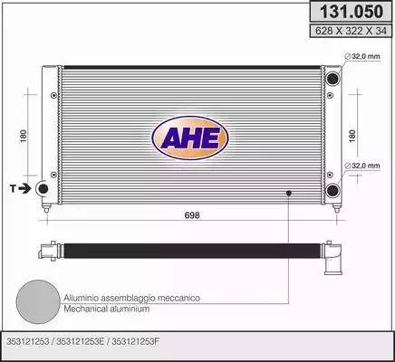 AHE 131.050 - Radiator, mühərrikin soyudulması furqanavto.az