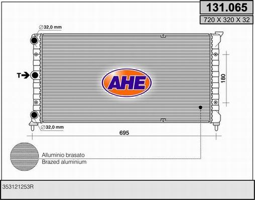 AHE 131.065 - Radiator, mühərrikin soyudulması furqanavto.az