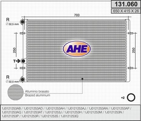 AHE 131.060 - Radiator, mühərrikin soyudulması furqanavto.az