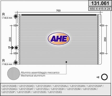 AHE 131.061 - Radiator, mühərrikin soyudulması furqanavto.az