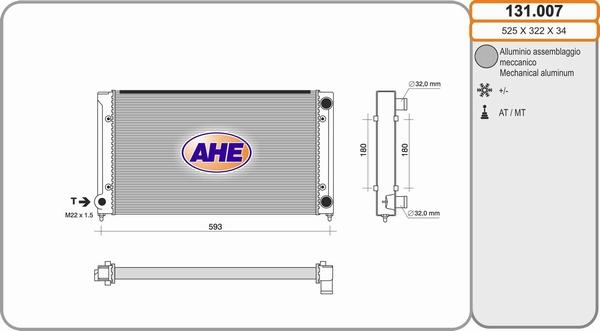 AHE 131.007 - Radiator, mühərrikin soyudulması furqanavto.az