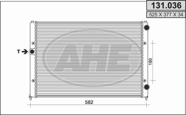 AHE 131.036 - Radiator, mühərrikin soyudulması furqanavto.az