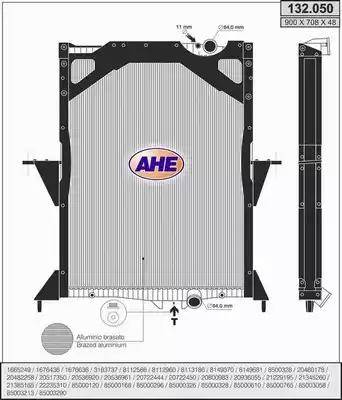 AHE 132.050 - Radiator, mühərrikin soyudulması furqanavto.az