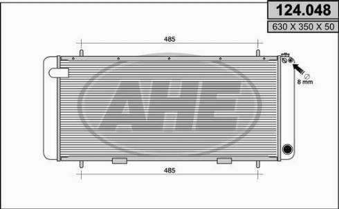AHE 124.048 - Radiator, mühərrikin soyudulması furqanavto.az