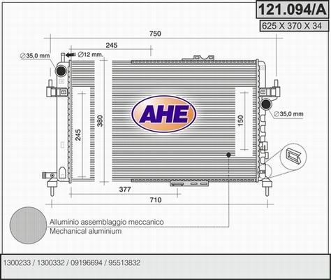 AHE 121.094/A - Radiator, mühərrikin soyudulması furqanavto.az