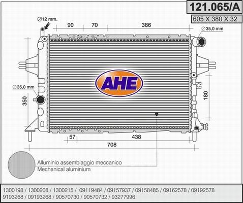 AHE 121.065/A - Radiator, mühərrikin soyudulması furqanavto.az
