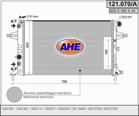 AHE 121.070/A - Radiator, mühərrikin soyudulması furqanavto.az