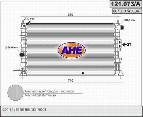 AHE 121.073/A - Radiator, mühərrikin soyudulması furqanavto.az