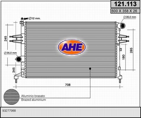 AHE 121.113 - Radiator, mühərrikin soyudulması furqanavto.az