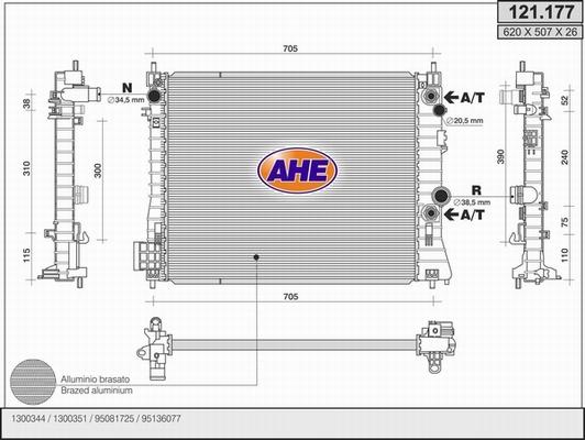 AHE 121.177 - Radiator, mühərrikin soyudulması furqanavto.az