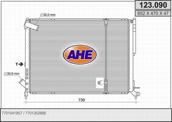 AHE 123.090 - Radiator, mühərrikin soyudulması furqanavto.az