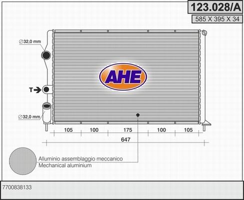 AHE 123.028/A - Radiator, mühərrikin soyudulması furqanavto.az