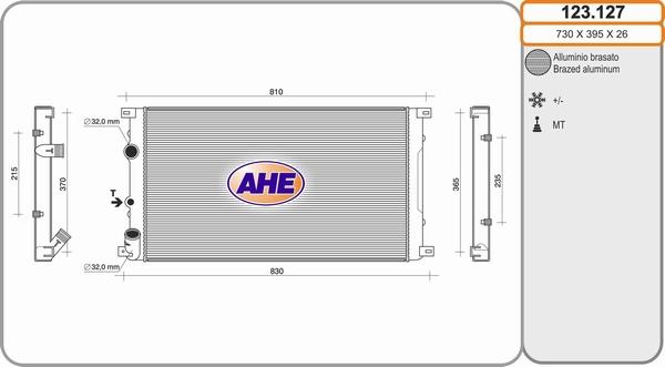 AHE 123.127 - Radiator, mühərrikin soyudulması furqanavto.az