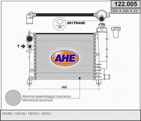 AHE 122.005 - Radiator, mühərrikin soyudulması furqanavto.az