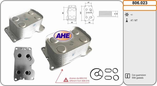 AHE 806.023 - Yağ soyuducu, mühərrik yağı furqanavto.az