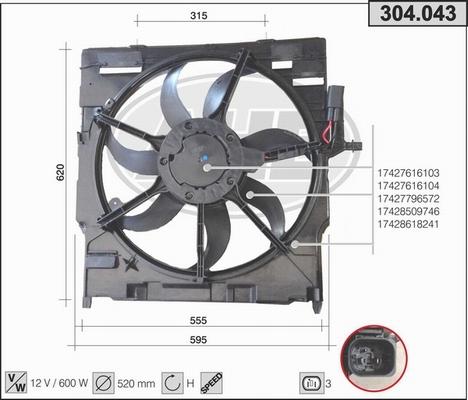 AHE 304.043 - Fen, radiator furqanavto.az