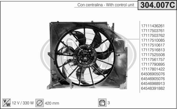 AHE 304.007C - Fen, radiator furqanavto.az