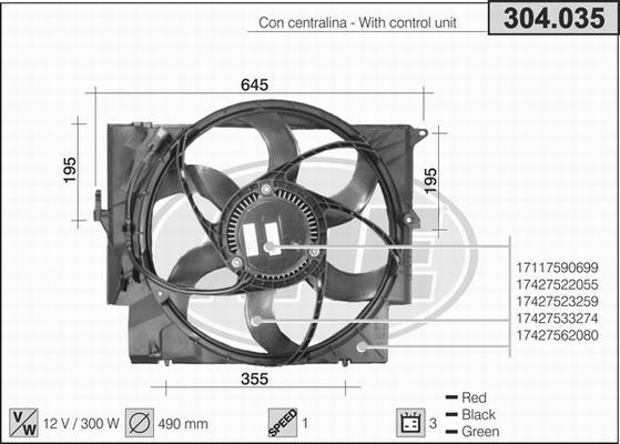 AHE 304.035 - Fen, radiator furqanavto.az