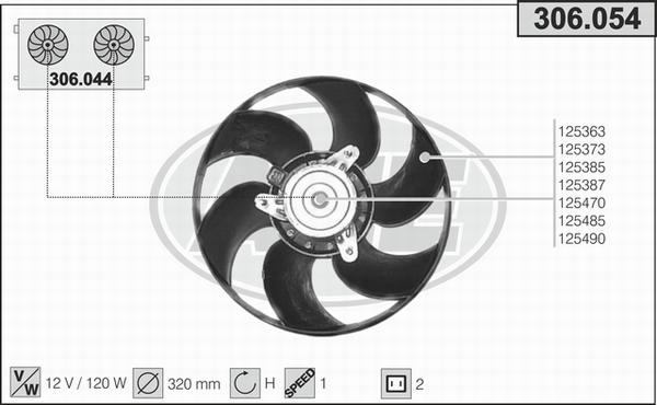 AHE 306.054 - Fen, radiator furqanavto.az