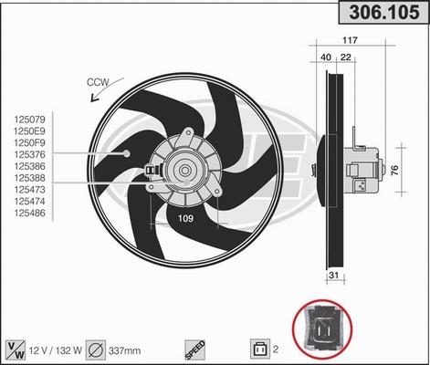 AHE 306.105 - Fen, radiator furqanavto.az