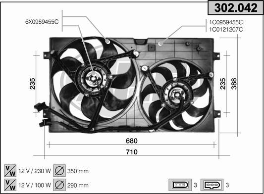 AHE 302.042 - Fen, radiator furqanavto.az