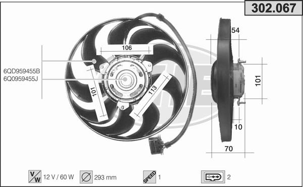 AHE 302.067 - Fen, radiator furqanavto.az