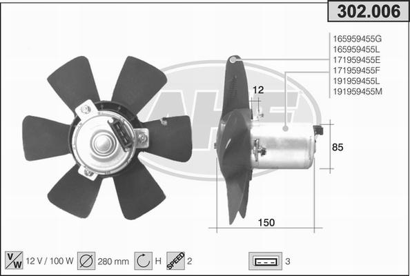 AHE 302.006 - Fen, radiator furqanavto.az