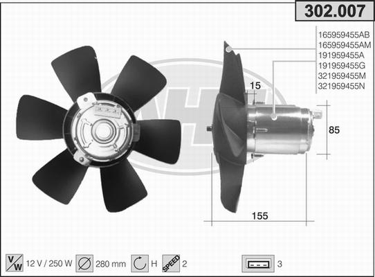 AHE 302.007 - Fen, radiator furqanavto.az