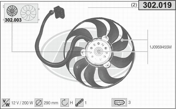 AHE 302.019 - Fen, radiator www.furqanavto.az