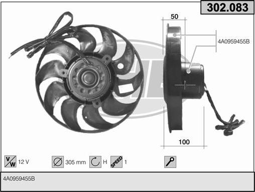 AHE 302.083 - Fen, radiator furqanavto.az