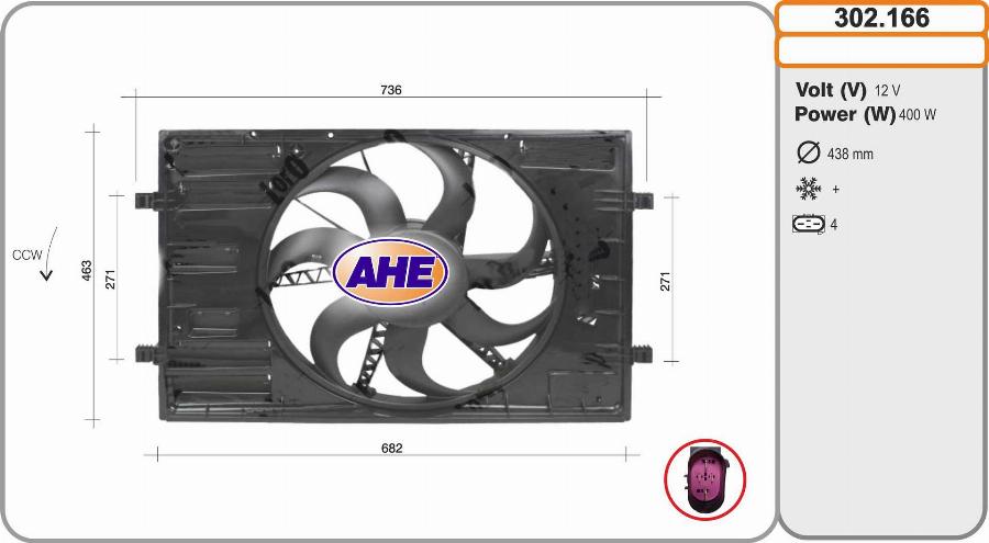 AHE 302.166 - Fen, radiator furqanavto.az