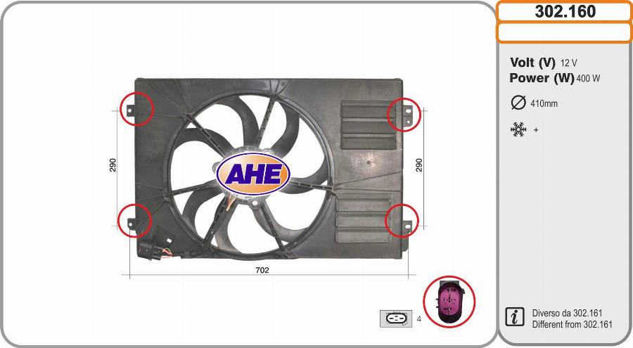 AHE 302.160 - Fen, radiator furqanavto.az