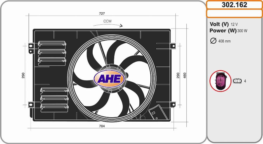 AHE 302.162 - Fen, radiator furqanavto.az