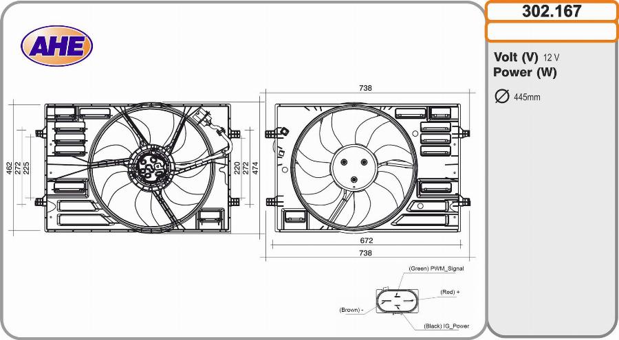 AHE 302.167 - Fen, radiator furqanavto.az