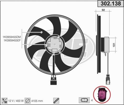 AHE 302.138 - Fen, radiator furqanavto.az