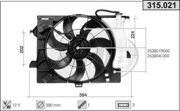 AHE 315.021 - Fen, radiator furqanavto.az